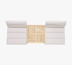 Miami Outdoor Teak 3-Piece Side Chair Seating Set with Coffee Table