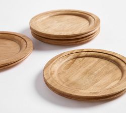Oak Wood Coasters - Set of 4
