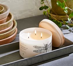 Skeem Citronella Candle With Lid  - Sea Salt