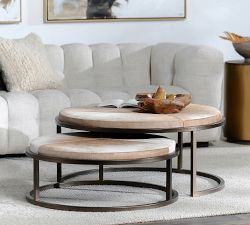 Pottery Barn Veka Nesting Coffee Tables - Thumbnail 3