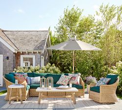 Westport Wicker 6-Piece Outdoor Sectional (121&quot;)