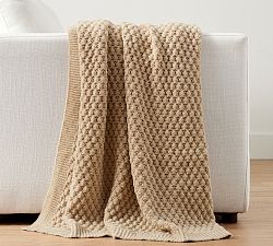Bobble Knit Throw
