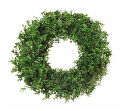 Faux Boxwood Wreaths