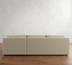 Pacifica Wide Arm Chaise Sectional (107")