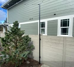 Bistro Wall Mounted String Lights Posts