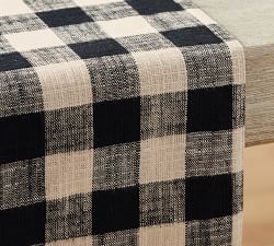 Dalton Check Yarn Dyed Cotton/Linen Table Runner