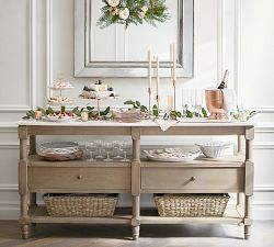 Monique Lhuillier Juliana Scalloped Three Tiered Stand