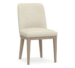 Open Box: Layton Upholstered Dining Chair - Basketweave Slub Oatmeal, Seadrift