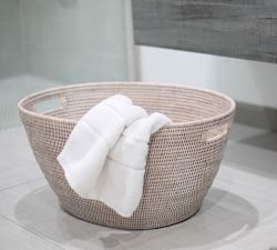Tava Handwoven Rattan Laundry Basket