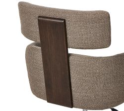 Birchwood Upholstered Swivel Desk Chair