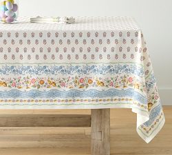 Botanical Bunny Cotton Tablecloth