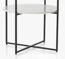Bourne Marble Square End Table