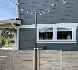 Bistro Wall Mounted String Lights Posts