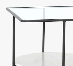 Bourne Marble Square End Table