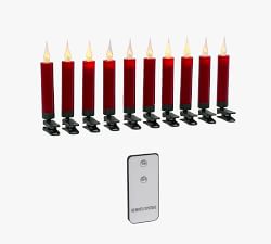 Flameless LED Taper Candles - Set of 10