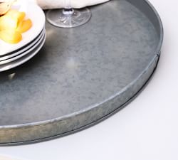 Galvanized Handcrafted Metal Outdoor Planters Trays