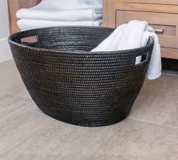 Tava Handwoven Rattan Laundry Basket
