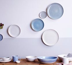 Shell Bisque Porcelain Pasta Bowls, Set of 4