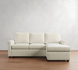 Cameron Modern Roll Arm Reversible Sleeper Chaise Sectional (88")