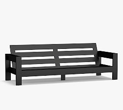 Open Box: Malibu Metal Grand Outdoor Sofa Frame (97") - Black