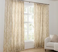 Stella Damask Print Curtain