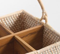 Tava Handwoven Rattan Utensil Holder