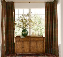 Woodrow Plaid Curtain - Set of 2