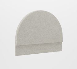 Curved Upholstered Wall Mounted Headboard