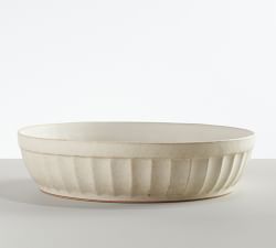 Mendocino Stoneware Shallow Serving Bowl