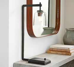 Porter Recycled Glass USB Table Lamp (25")