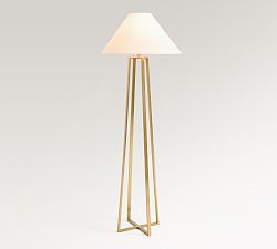 Open Box: Emmett Metal Tripod 58" Floor Lamp Base Only - Tumbled Brass