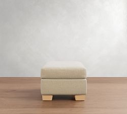 Buchanan Modern Square Arm Ottoman and a Half