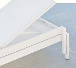 Fiji Metal &amp; Mesh Stackable Outdoor Single Chaise Lounge, Set of 2