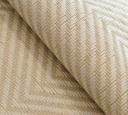 Herringbone Paperweave Natural Grasscloth Wallpaper