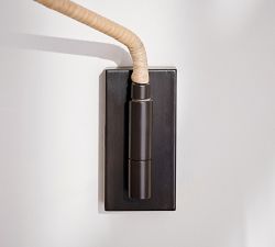Marion Woven Swing Arm Sconce (12'')