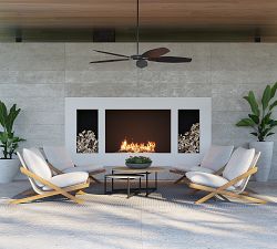 Lungarno Ceramic Round Outdoor Coffee Table (26")