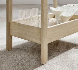 Saratoga Outdoor Rolling Bar Cart (35")