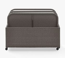 Benson Outdoor Wicker Pool Storage Caddy 