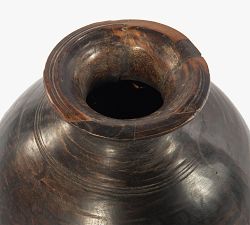 Found Reclaimed Wood Vase