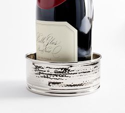 Hammered Nickel Wine Coaster