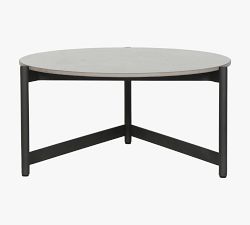 Lungarno Ceramic Round Outdoor Coffee Table (26")