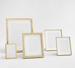 Burlwood and Brass Assorted Frames