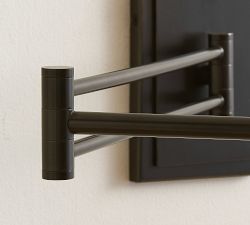 Leah Iron Swing Arm Sconce (14")