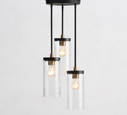 Raylan Recycled Glass Multi-Light Pendant (12")