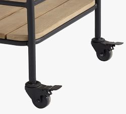 Tulum Acacia Outdoor Bar Cart (29")