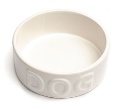 Classic Dog Bowl, Set of 2 - White