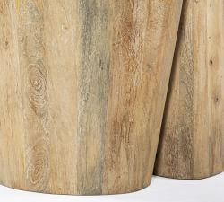Ember Marble Nesting End Table (12"-18.5")