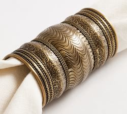 Etched Bangle Napkin Rings