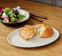 Rustic Speckled Handcrafted Terracotta Serving Bowl &amp; Platter Set