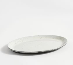 Rustic Speckled Handcrafted Terracotta Serving Platter